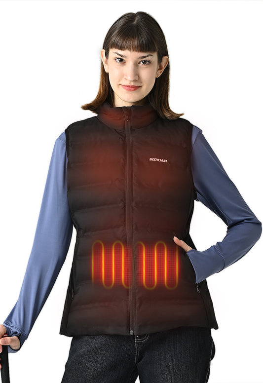 Women's Heated Vest Built-in Button